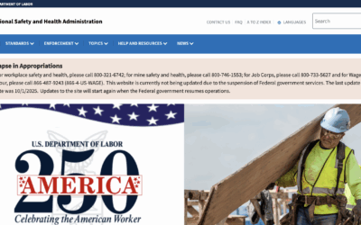 Employer Responsibilities During the U.S. Government Shutdown — OSHA Compliance Still Required